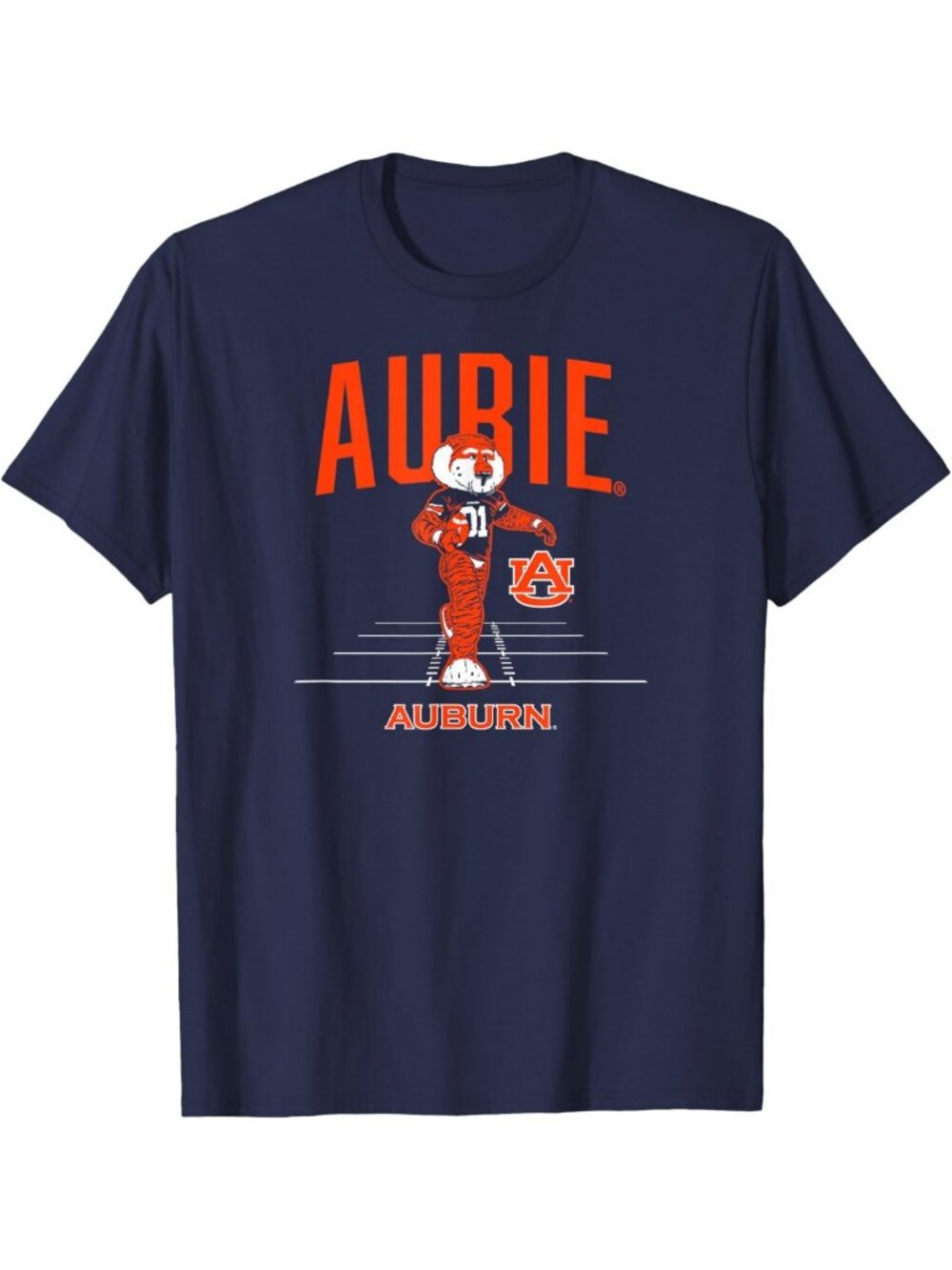 Auburn Football Mascot Tee - Aubie Graphic T-Shirt for Game Day & Fans